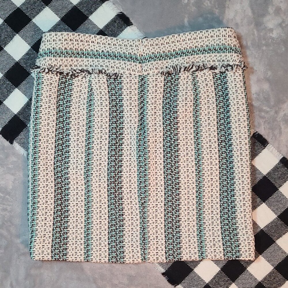 8 | Etcetera | Woven Fringe-Trim Mini Skirt - Picture 4 of 7